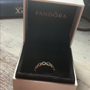 Silver Infinity Pandora Ring Band